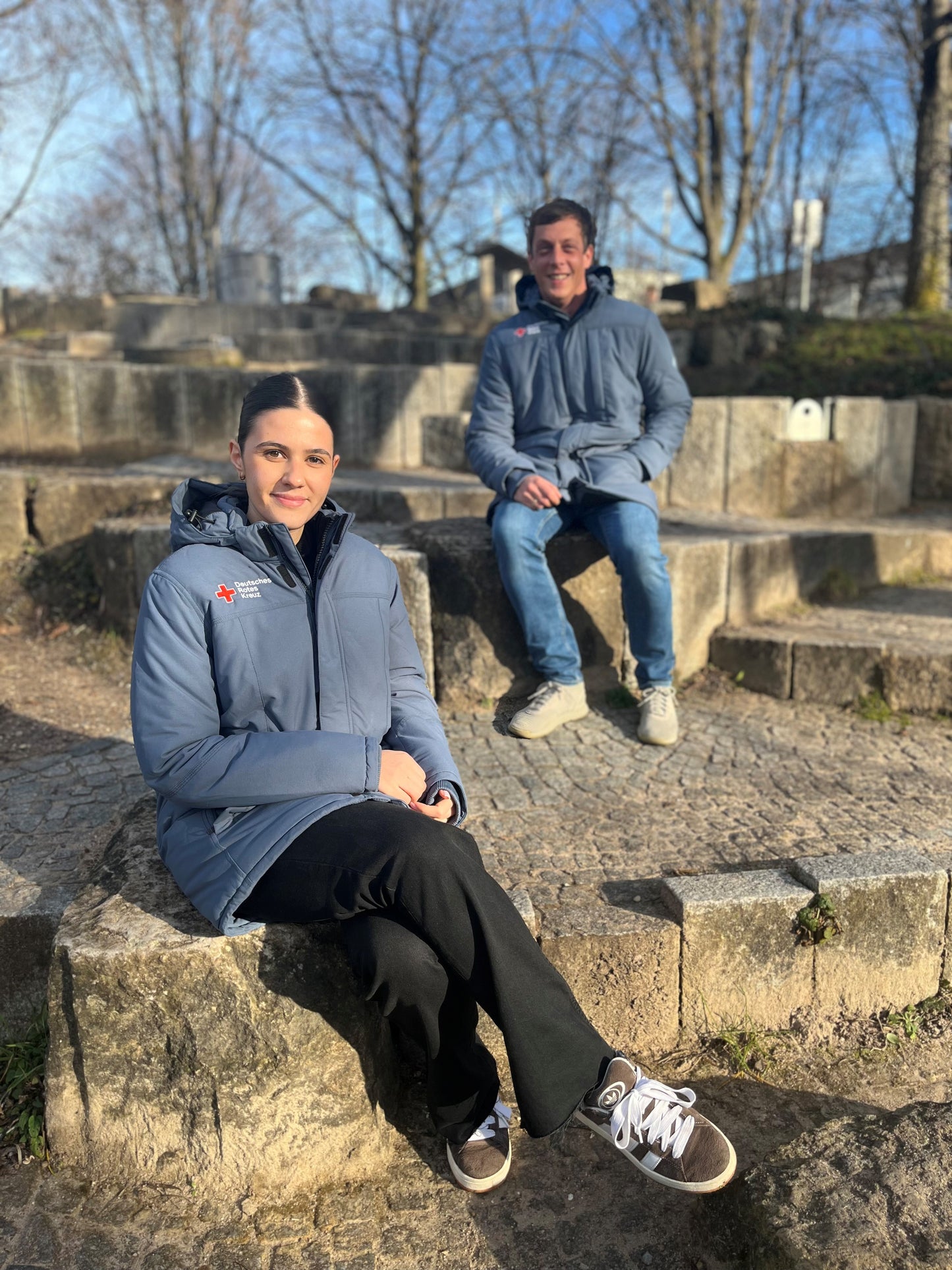 Herren Parka mit DRK Kompaktlogostick