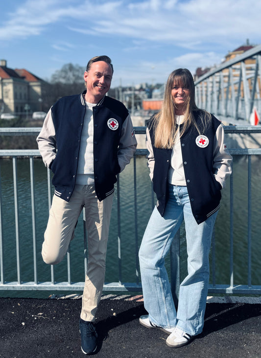 Collegejacke mit DRK Logo