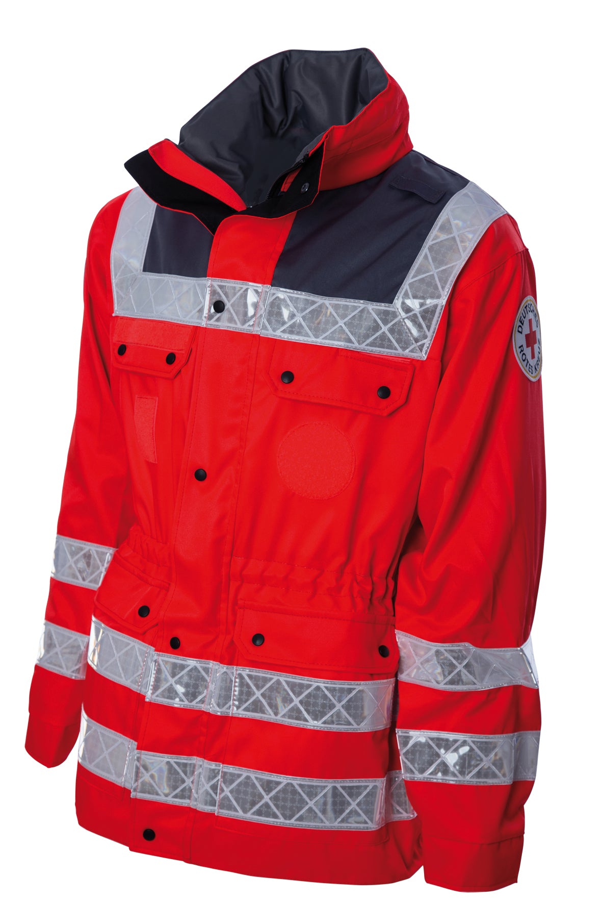 Schutzjacke DRK 2012plus mit SympaTex® leuchtrot/grau (mit Thermofutter)