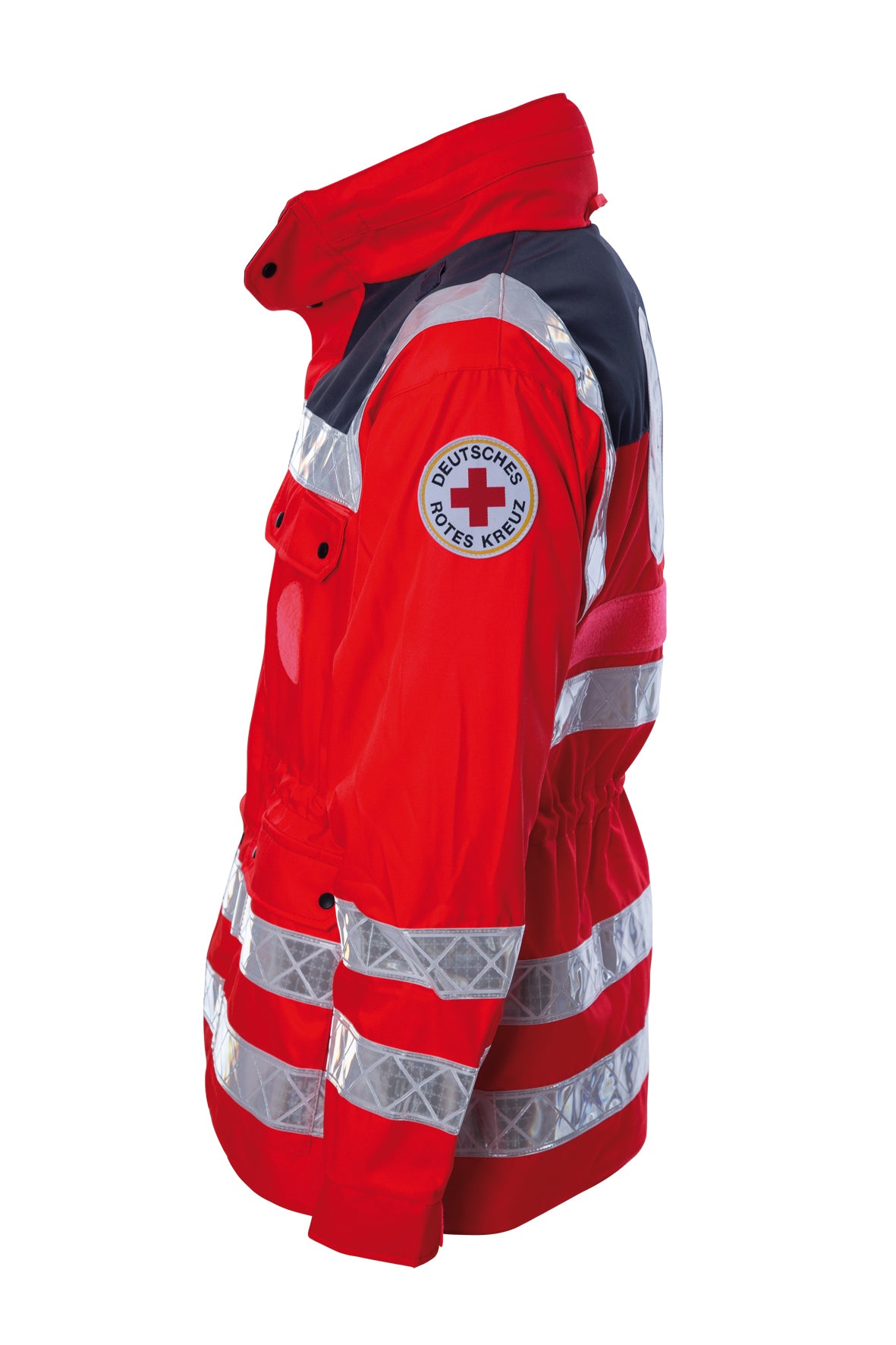 Schutzjacke DRK 2012plus mit SympaTex® leuchtrot/grau (mit Thermofutter)