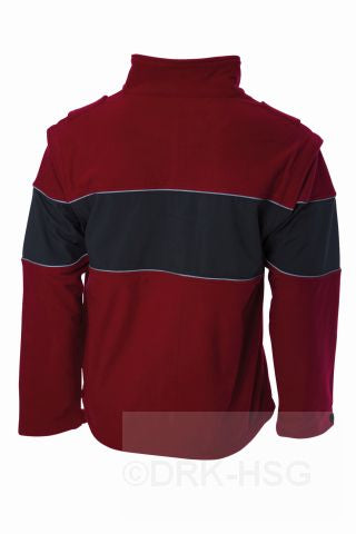 DRK-Windbreaker, rot-grau, aufgenähtes Rundlogo