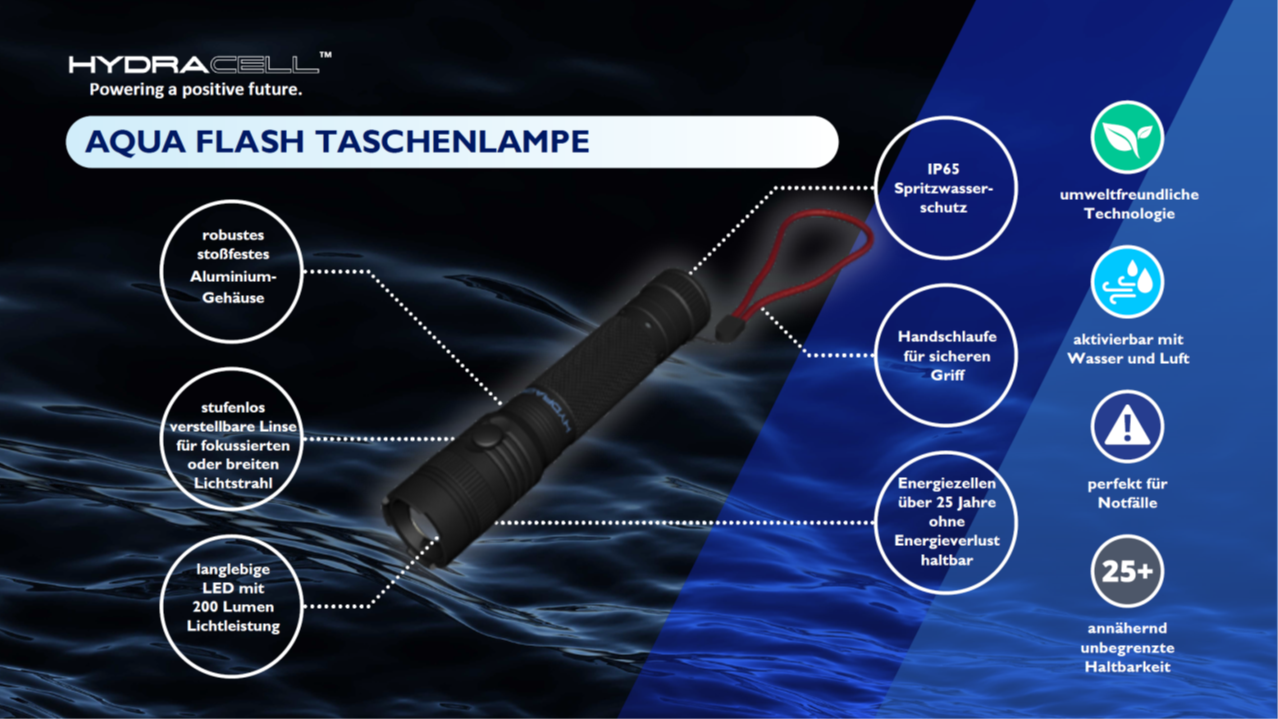 HYDRA CELL AquaFlash Taschenlampe