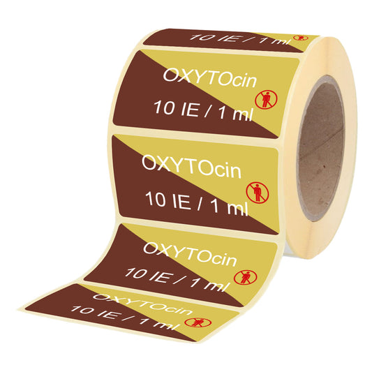 Oxytocin 10 IE - 1 ml - Etiketten für Brechampullen
