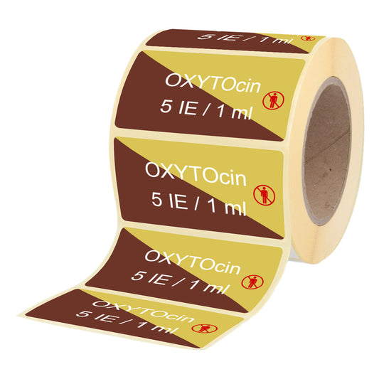 Oxytocin 5 IE - 1 ml - Etiketten für Brechampullen
