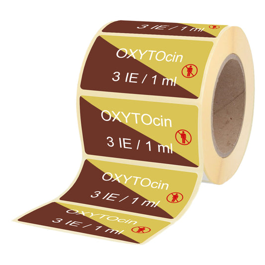Oxytocin 3 IE - 1 ml - Etiketten für Brechampullen