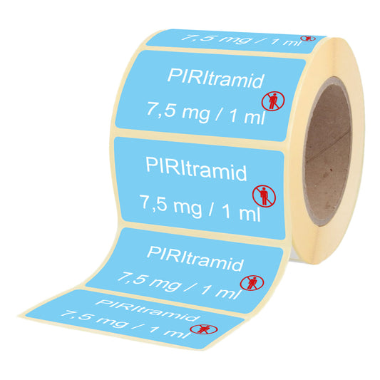 Piritramid 7,5 mg - 1 ml - Etiketten für Brechampullen