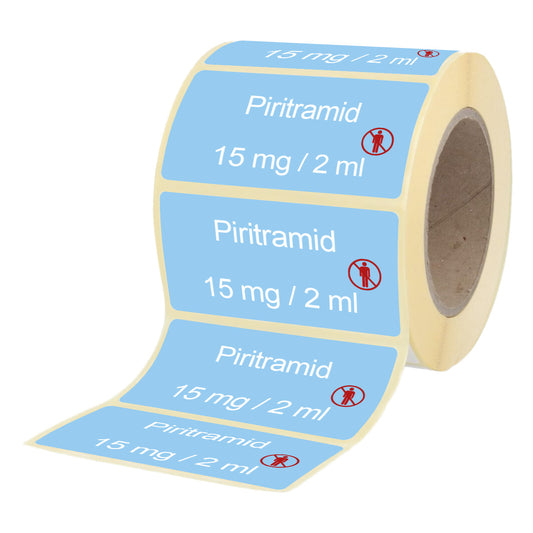 Piritramid 15 mg - 2 ml - Etiketten für Brechampullen