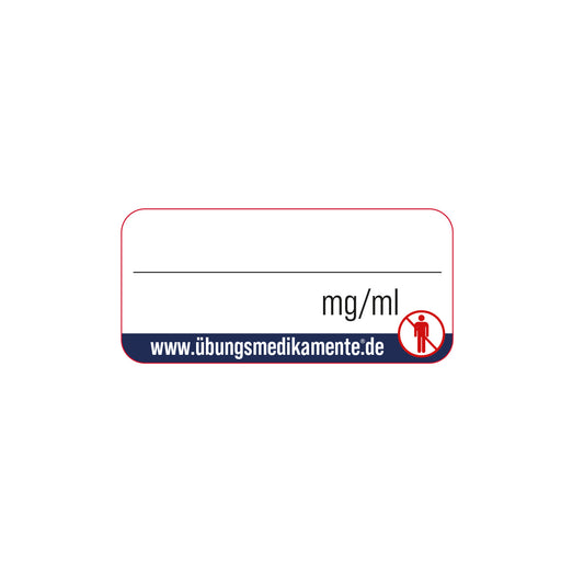 Etikett zum Selbstbeschriften / Brechampullen 5 ml