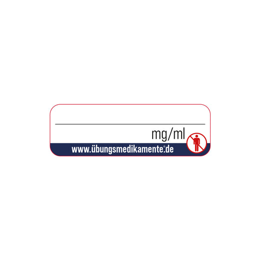 Etikett zum Selbstbeschriften / Brechampullen 1 ml