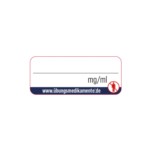 Etikett zum Selbstbeschriften / Brechampullen 2 ml