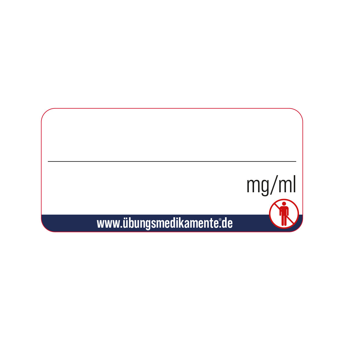 Etikett zum Selbstbeschriften / Brechampullen 10 ml
