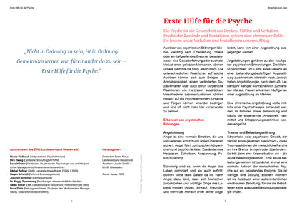 Broschüre Erste Hilfe für die Psyche
