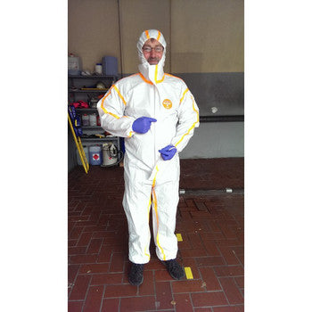 Schutzoverall mit Kapuze / 50 Stück