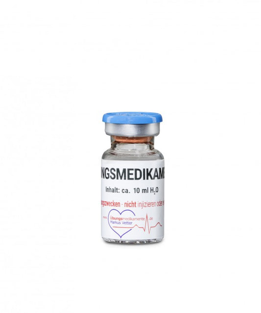 Stechampulle 10 ml mit 10 ml Aqua Flip-off (100er Packung)