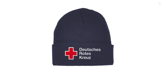 DRK-Beanie dunkelblau