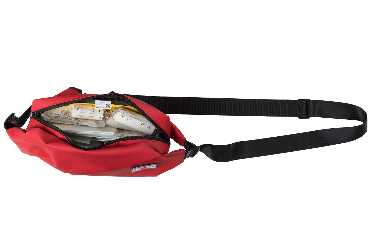 Umhängetasche im DRK Style von  rescuewear mit Klettlogo DRK