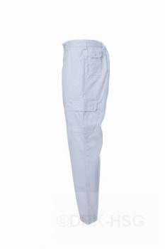Damen-Einsatzhose weiß (300 g/m²) mit Handytasche  ohne Reflex