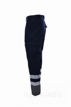 Damen-Einsatzhose (325 g/m²) marineblau, 2 Reflexstreifen