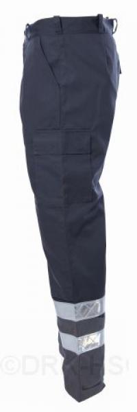 Herren-Einsatzhose DRK 2012 grau, 2 Reflexstreifen mit Kniepolstertasche